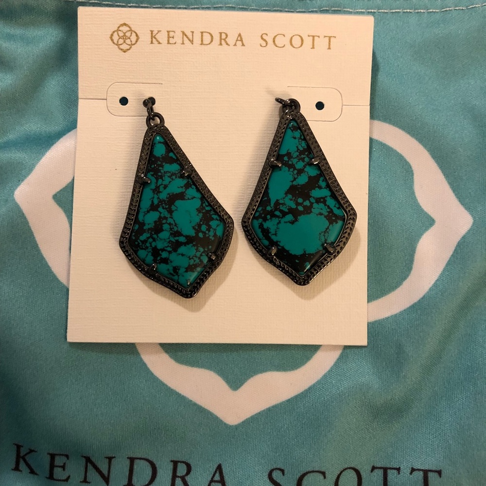 Kendra Scott Alex Gunmetal Earrings